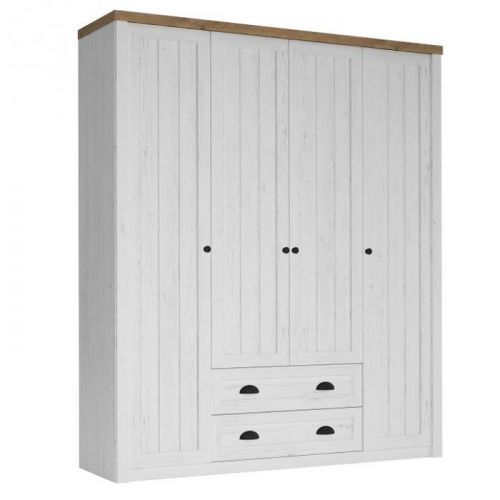 Skříň S4D, sosna andersen / dub lefkas, PROVANCE