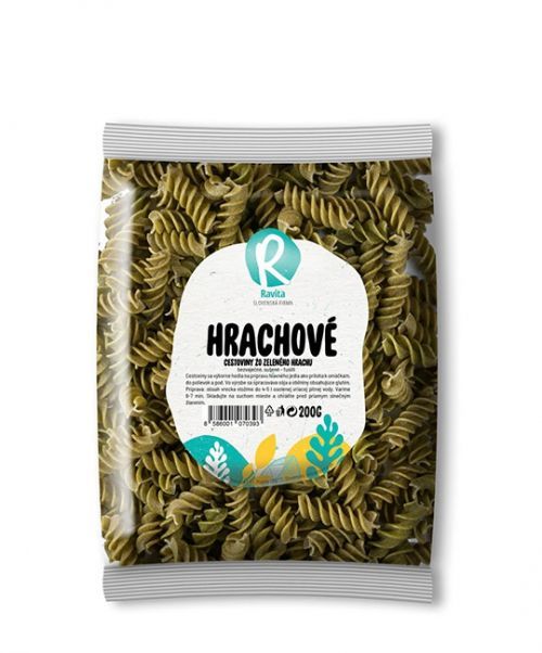 Cestoviny-hrachové fusilli RAVITA 200g
