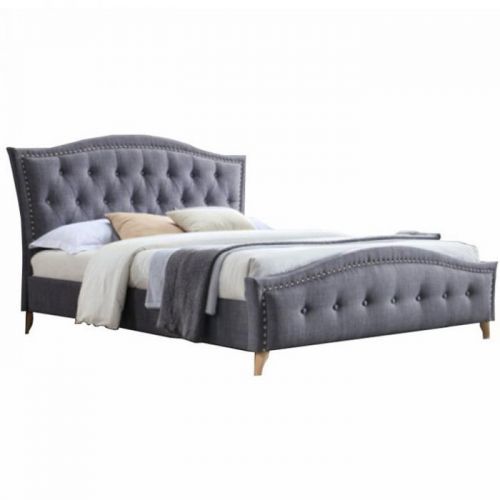 Manželská postel, šedá, 180x200, GIOVANA