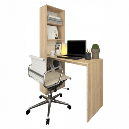 Regál s barovým pultem, dub sonoma, JASMIN