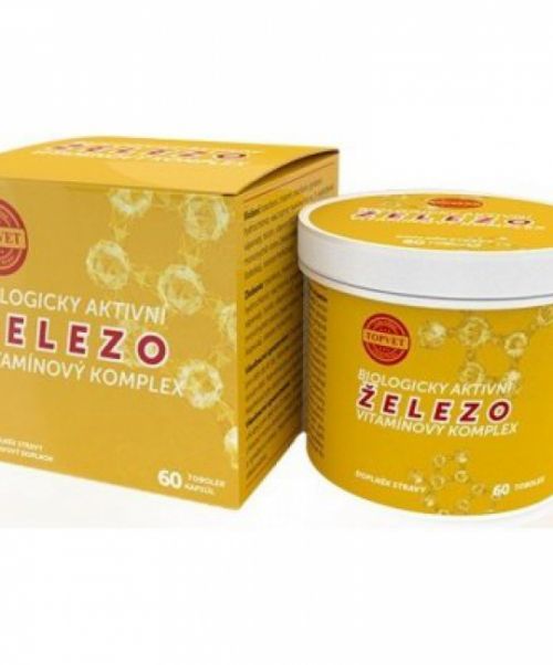 Železo - vitamínový komplex TOPVET 60 kapsúl