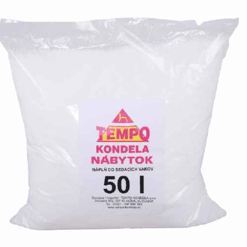 Náplň do sedacích vaků, EPS polystyrénové kuličky, balení 50 l