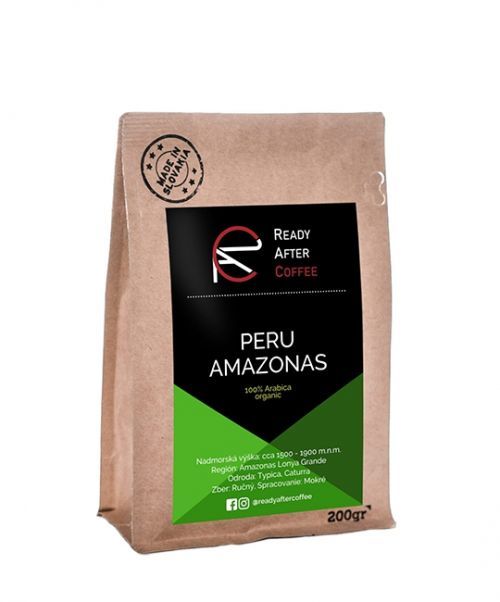 Peru Amazonas – organická zrnková káva 200 g