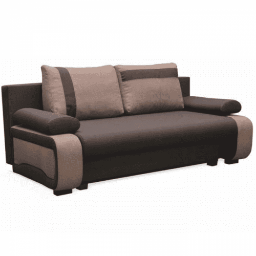 Rozkládací pohovka, čokoládová / světlehnědá, BOLIVIA