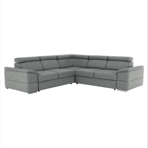 Sedací souprava, šedá, SEGORIA LUX 2+2