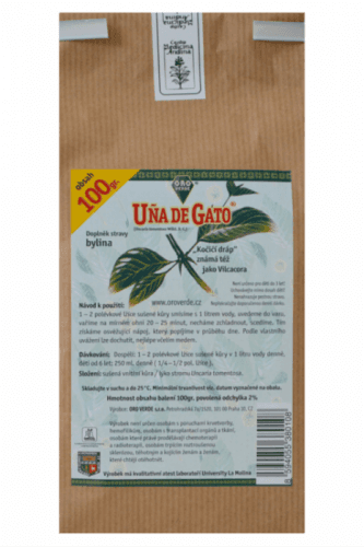 Oroverde Uňa de Gato (Vilcacora, Mačací pazúr) bylinný čaj 100g