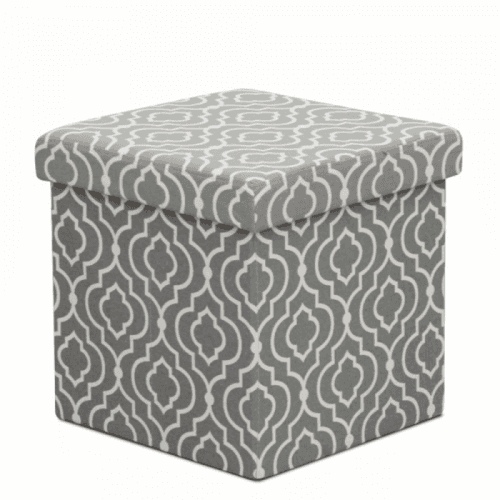 Skládací taburet, látka vzor, MARLO