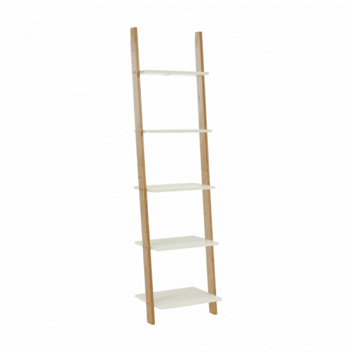 Regál, bílá / bambus, GAPA TYP 3
