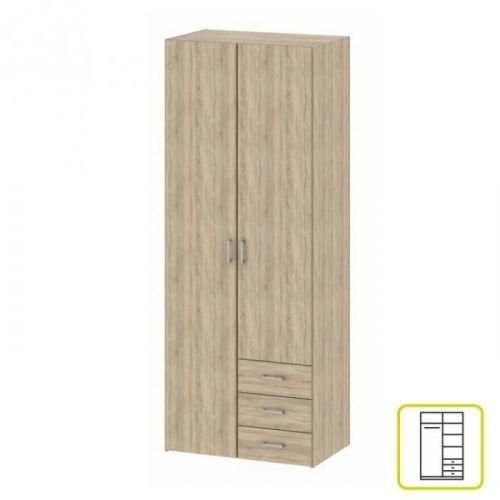 Skříň, 2 - dveřová, dub sonoma, GWEN 70425