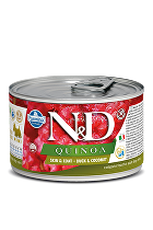 N&D DOG QUINOA Duck & Coconut Mini 140g 1+1 zadarmo (do vypredania)