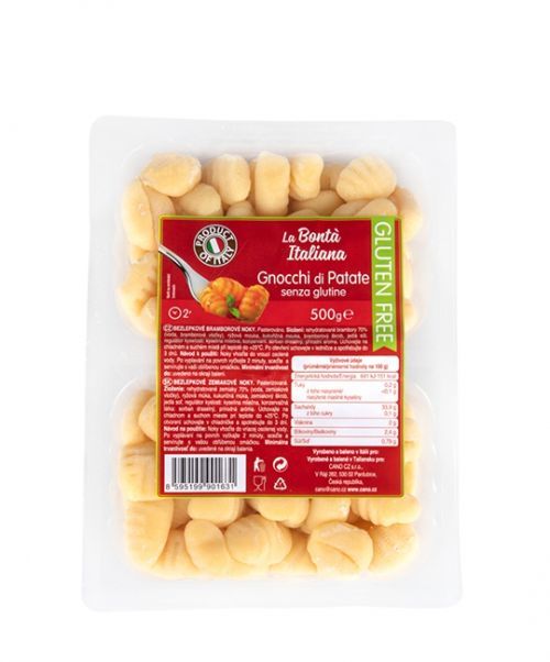 Zemiakové gnocchi bezlepkové LA BONTÁ ITALIANA 500 g