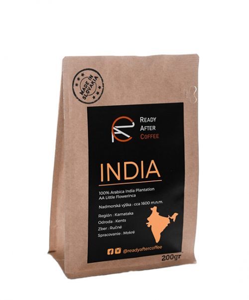 India Plantation - výberová zrnková káva 200 g