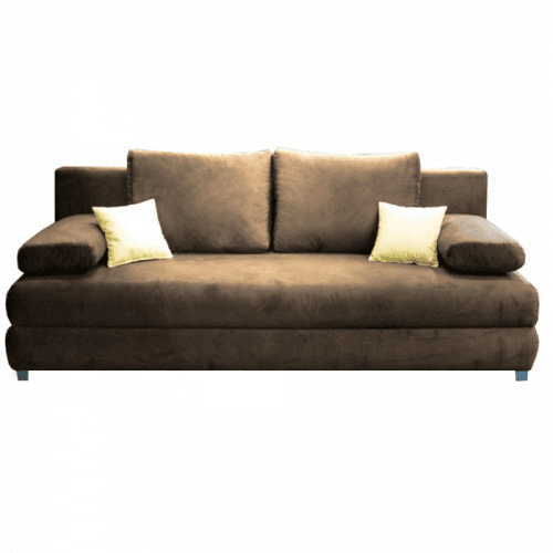 Rozkládací pohovka, látka capuccino/béžová, CLIV