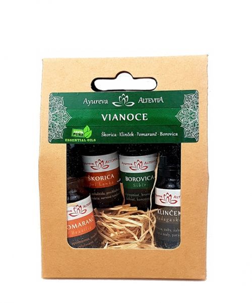 Set olejov - Vianoce ALTEVITA 4x10 ml