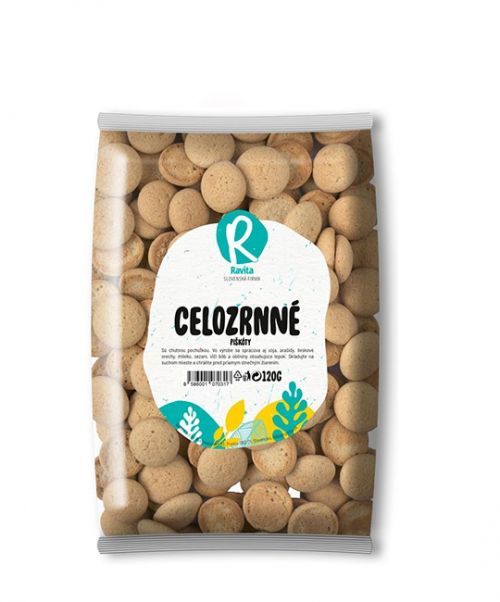 Celozrnné piškóty s vlákninou RAVITA 120g