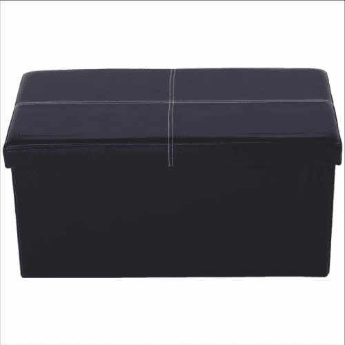 Skládací lavice, černá ekokůže, IMRA