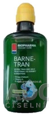 BIOPHARMA BARNE TRAN rybí olej s ovocnou príchuťou 1x250 ml