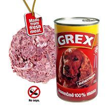 GREX konz. pes hovězí 1280g