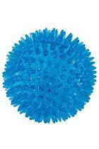 Hračka pes BALL TPR POP 13cm s ostny tyrkysová Zolux