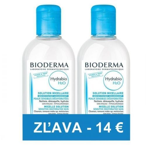 Bioderma Hydrabio H2O Festival micelárna pleťová voda 2 x 500 ml darčeková sada