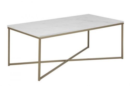 Stolík kávový Alisma obdĺžnikový Brass / Marable