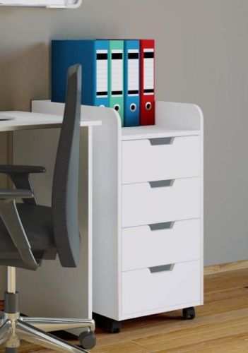 Mobilný zásuvkový kontajner Konal Maxi, biely