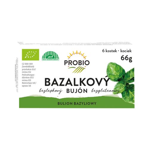 PRO-BIO, obchodní společnost s r.o. Bujón bazalkový - kostky 6 x 0,5 l BIO PROBIO