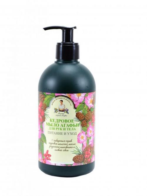 Babička Agafa Tekuté cédrové mydlo na ruky a telo - 500 ml