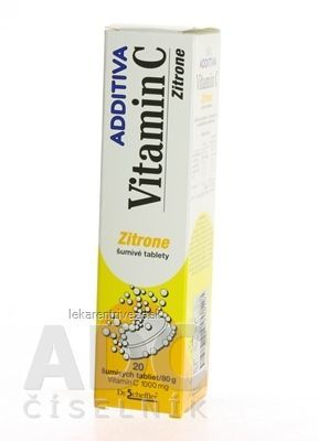 ADDITIVA VITAMÍN C 1000 mg Zitrone tbl eff 1x20 ks