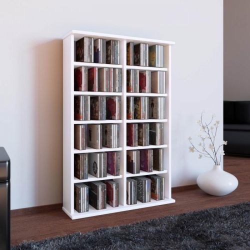 Skrinka na CD / DVD Ronul, biela