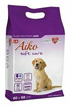 Plienky pre psov Aiko Soft Care 60x58cm 14ks