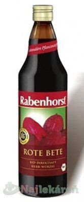 Rabenhorst Bio cviklová šťava so štipkou citrónovej šťavy 750ml