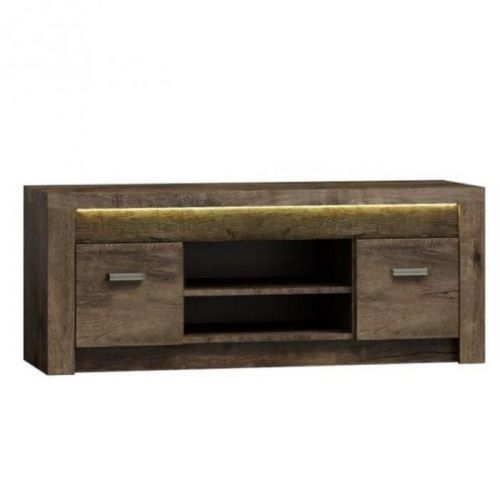 RTV stolek / skříňka, jasan tmavý, INFINITY I-09