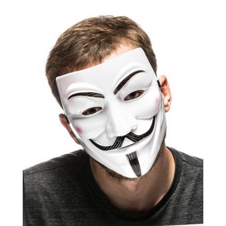 Maska Anonymus Vendeta - Biela