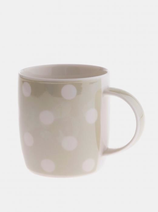 Šedý porcelánový hrnček Dakls 360 ml