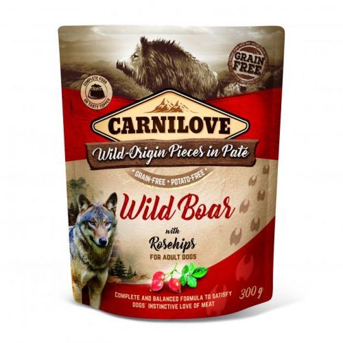 CARNILOVE dog  kapsa  PATÉ WILD BOAR/rosehips - 300g