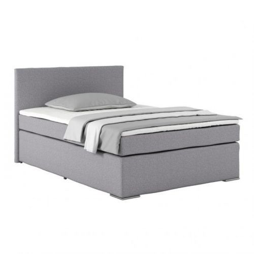 Posteľ Boxspring Nero Pl: 140/200cm, Sivá/čierna
