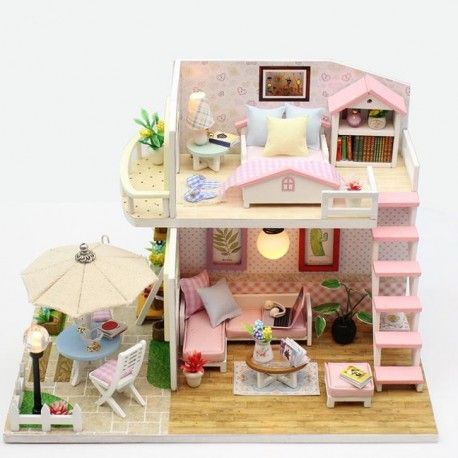 DIY Model - Poschodový drevený domček pre babiky