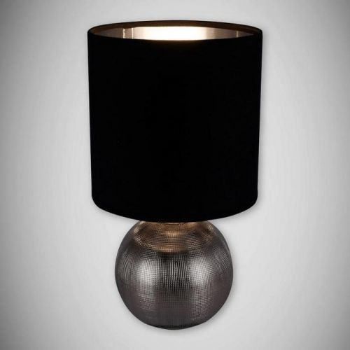 Luster Perlo E14 strieborná / čierna 03290 LB