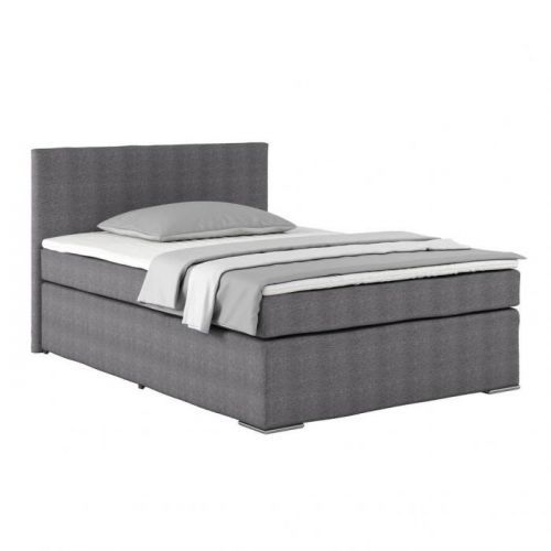 Posteľ Boxspring Nero Pl: 140/200cm, Svetlosivá