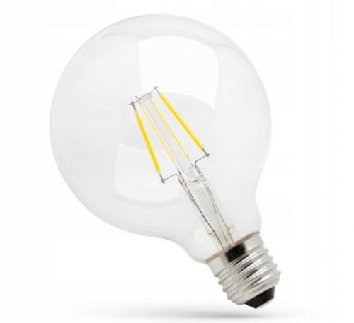 LED žárovka teplá  E-27 230V 4W kulatá