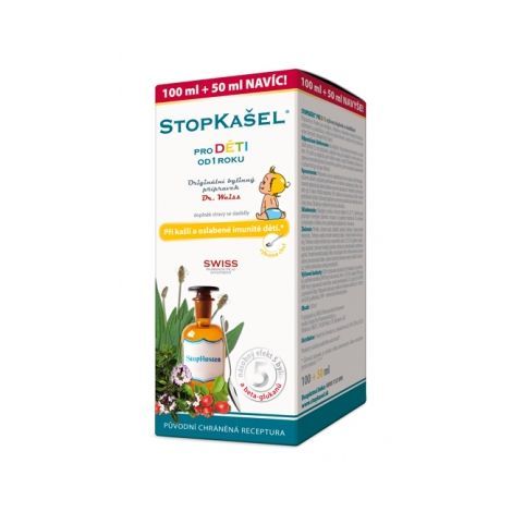 STOPKAŠEL sirup pre deti Dr Weiss 100 + 50 ml