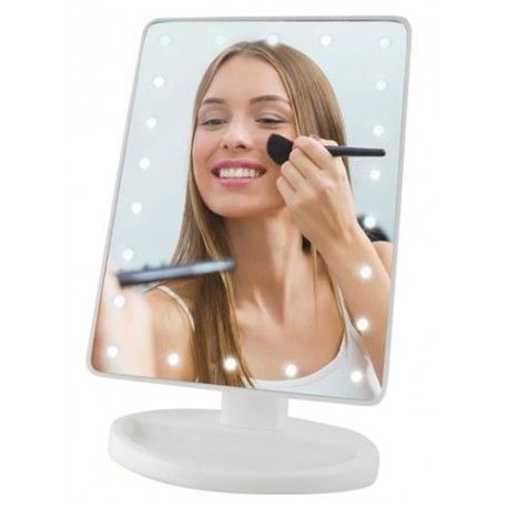 DR LED zrkadlo s posvietením - 22 LED - Biele
