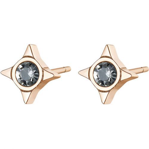 S`Agapõ Elegantné oceľové náušnice s kryštálmi CLICK SCK50