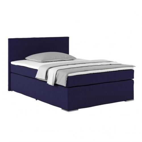 Posteľ Boxspring Nero Pl: 140/200cm, Tmavomodrá