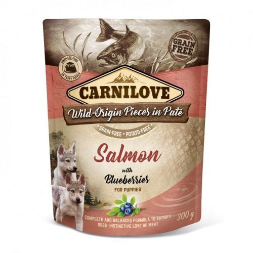 CARNILOVE dog  kapsa PUPPY salmon/blueberries - 300g