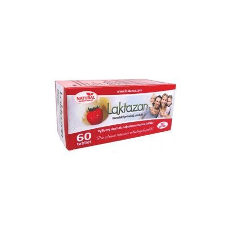 Laktazan tablety s príchuťou jahody 60 tbl
