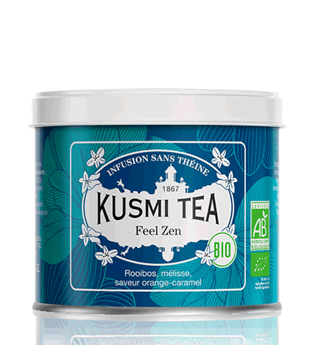 Sypaný bio organický bylinný čaj Kusmi Tea Feel Zen, 100 g