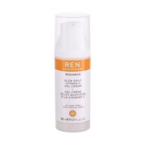 Ren Clean Skincare Radiance Glow Daily Vitamin C 50 ml pleťový gél pre ženy na veľmi suchú pleť; na dehydratovanu pleť; na rozjasnenie pleti