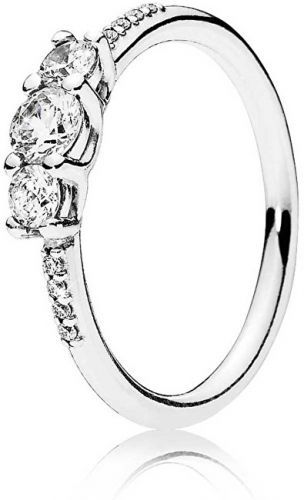 Pandora Trblietavý strieborný prsteň 196242CZ 50 mm